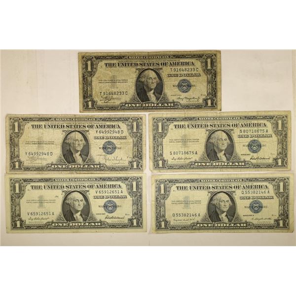 1935-A, 35-C, 2-1957 & 57-A $1 SILVER CERTIFICATES