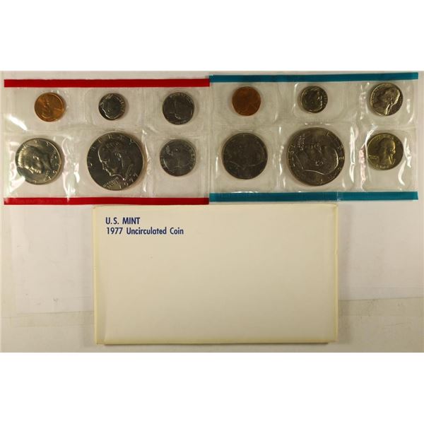 1977 US MINT SET (UNC) P/D (WITH ENVELOPE)