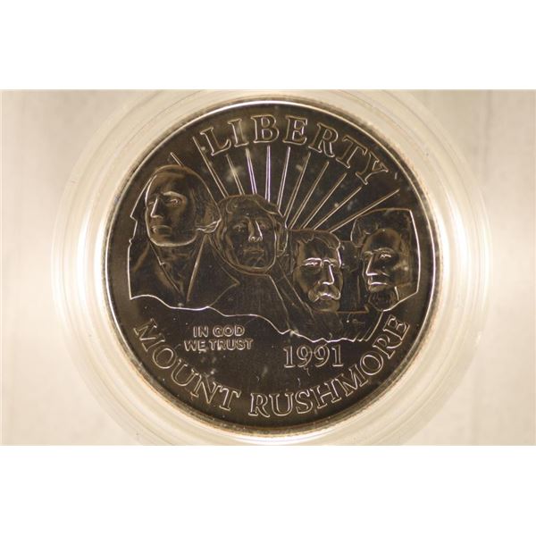 1991-D MT. RUSHMORE HALF DOLLAR BRILLIANT UNC