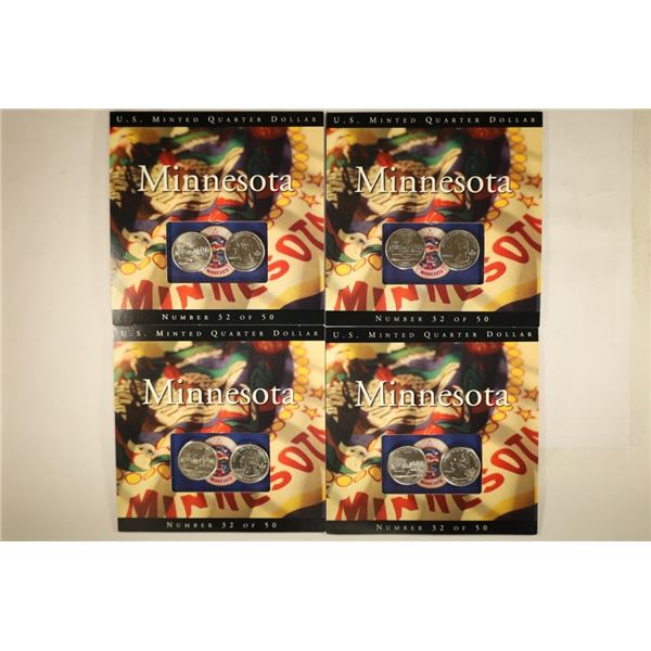 4-2005-P & D MINNESOTA STATE QUARTERS BRILLIANT