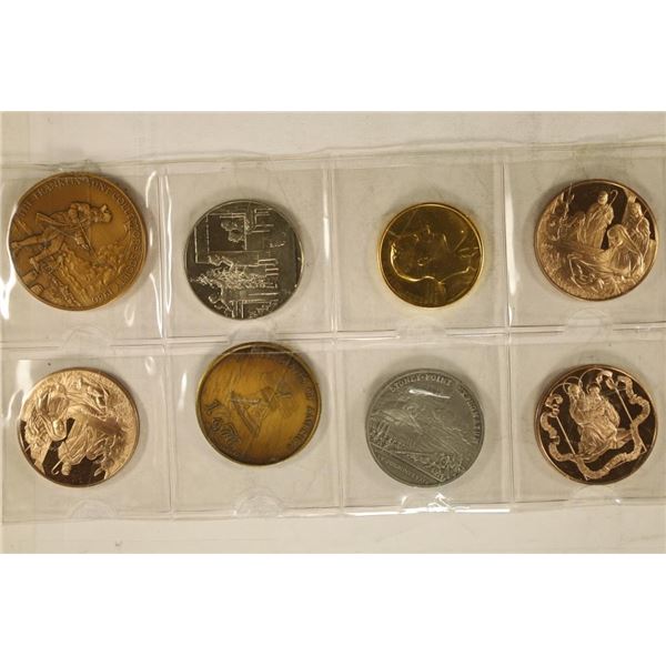 8 ASSORTED TOKENS / MEDALS