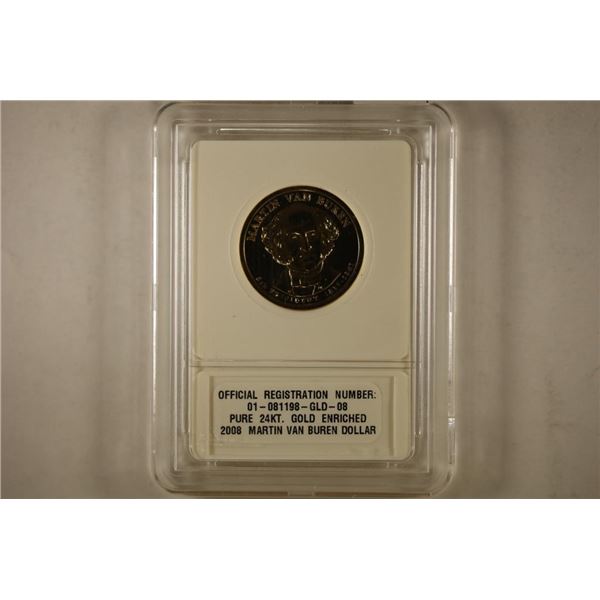 2008 MARTIN VAN BUREN GOLD ENRICHED DOLLAR