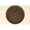 Image 2 : 1845 EAST INDIA COMPANY HALF CENT VERY FINE
