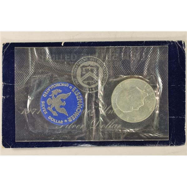 1971-S IKE SILVER DOLLAR (BLUE PACK)