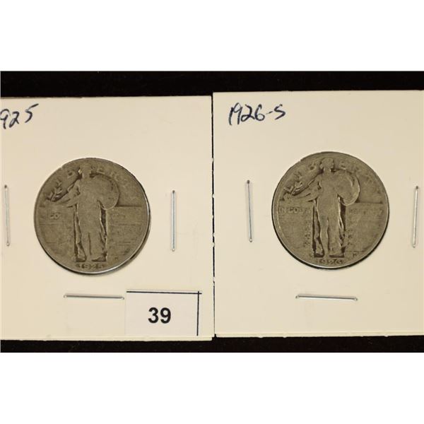 1925 & 1926-S STANDING LIBERTY QUARTERS