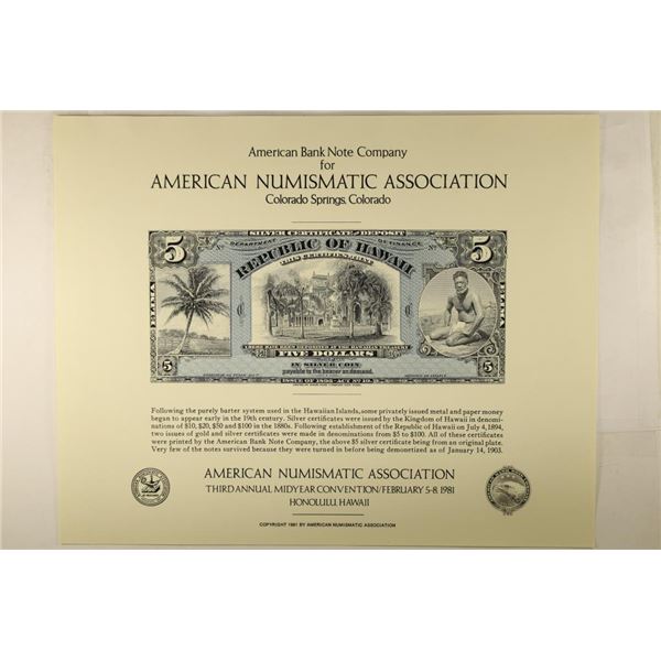 AMERICAN NUMISMATIC ASSOCIATION 3RD ANNUAL
