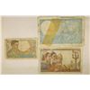 Image 2 : 3 PIECES OF FRANCE CURRENCY 1943-5 FRANCS,