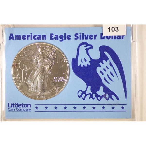 1998 AMERICAN SILVER EAGLE BRILLIANT UNC WITH