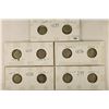 Image 1 : 10 ASSORTED SILVER ROOSEVELT DIMES 1950 & 1964