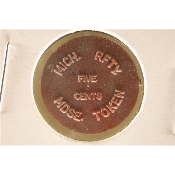 IONIA PRISON TOKEN GOOD FOR FIVE CENTS