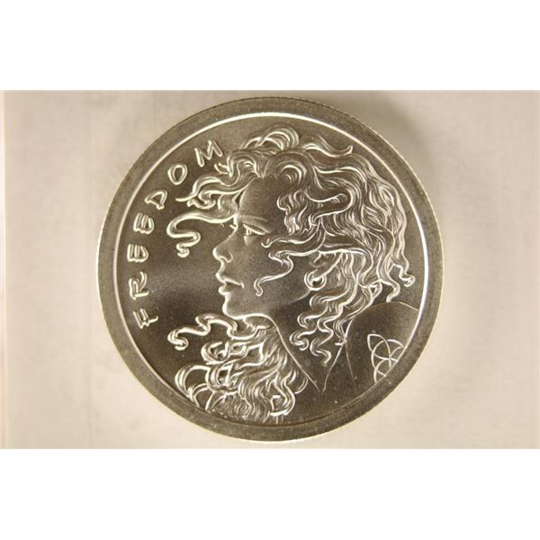 1 TROY OZ .999 FINE SILVER ROUND "SILVER BULLET /