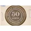 Image 1 : 1921 STRAITS SETTLEMENTS SILVER 50 CENTS AU