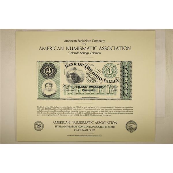 AMERICAN NUMISMATIC ASSOCIATION 1980 CINCINNATI,
