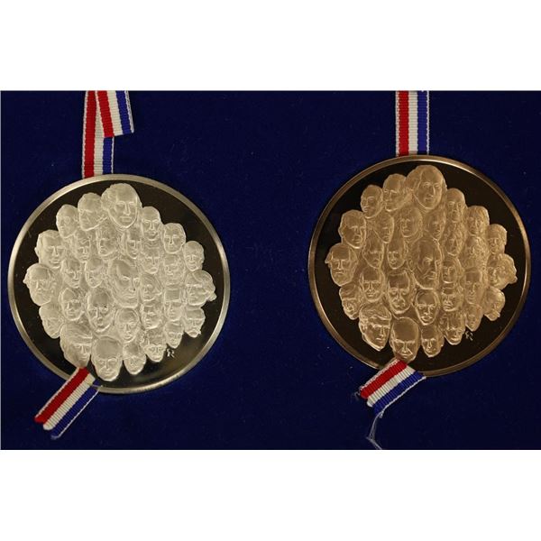 2-2 1/2'' FRANKLIN MINT BICENTENNIAL MEDALS