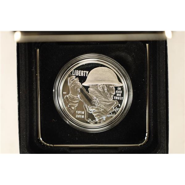 2018 WWI CENTENNIAL PROOF SILVER DOLLAR