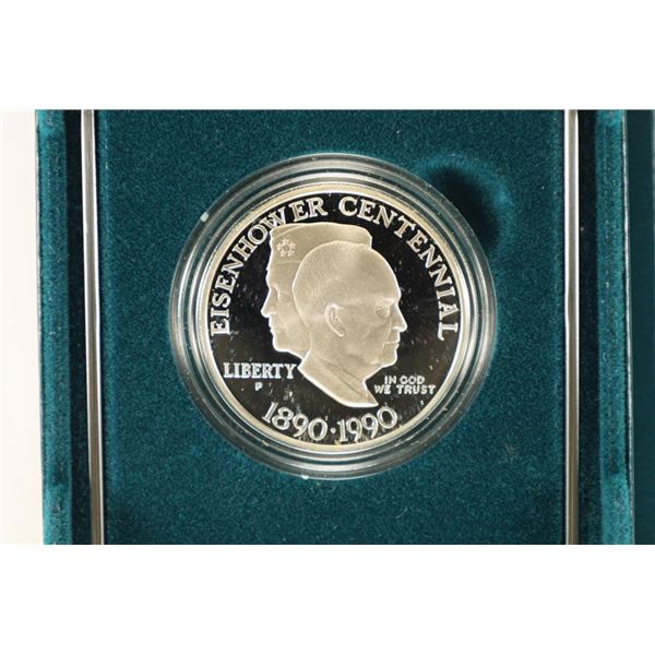 1990 EISENHOWER CENTENNIAL PROOF SILVER DOLLAR