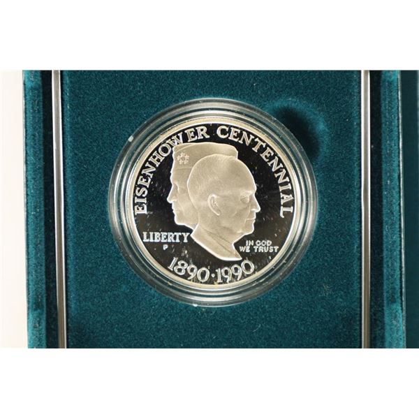 1990 EISENHOWER CENTENNIAL PROOF SILVER DOLLAR