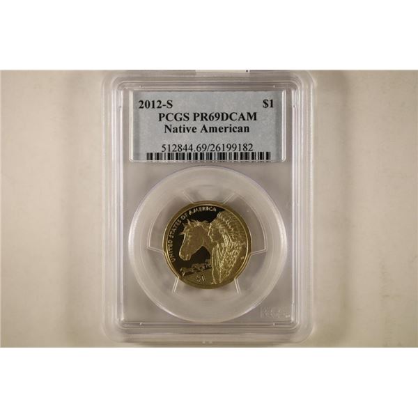 2012-S NATIVE AMERICAN DOLLAR PCGS PR69 DCAM