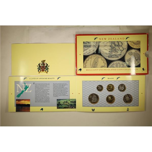 1990 NEW ZEALAND BRILLIANT UNC COIN COLLECTION