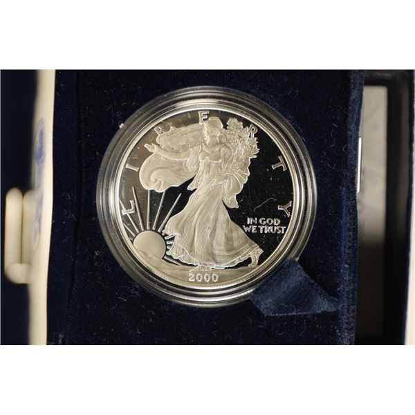 2000-P PROOF AMERICAN SILVER EAGLE ORIGINAL US