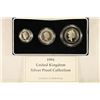 Image 2 : 1994 UNITED KINGDOM 3 COIN SILVER PROOF COLLECTION