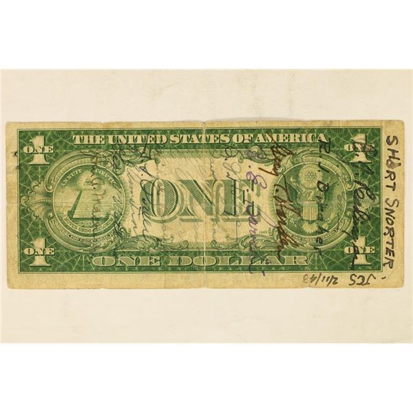 NEAT PIECE OF HISTORY 1935-A $1 SILVER CERTIFICATE