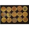Image 1 : 15 CONNECTICUT TURNPIKE TOKENS