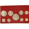 Image 2 : 1974 COINS OF THE BAHAMAS 9 COIN UNC SPECIMEN SET