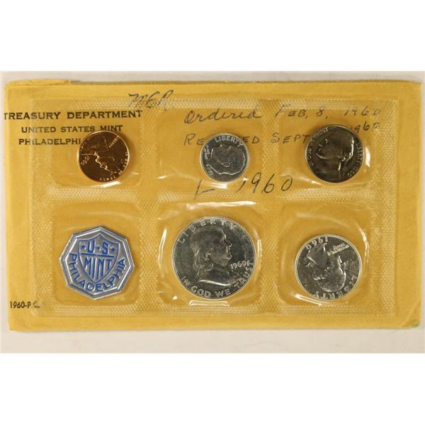 1960 US SILVER PROOF SET (WITH ENVELOPE)