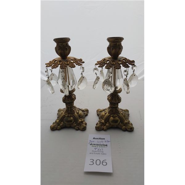 Brass Candle Holders Cat A