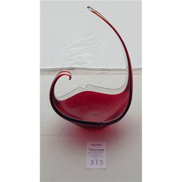 Hand Blown Glass Bowl Cat A