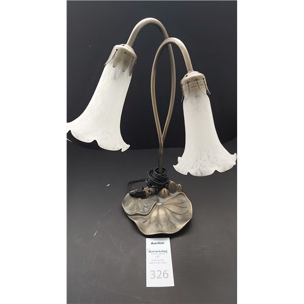 Antique Brass Lamp Cat A