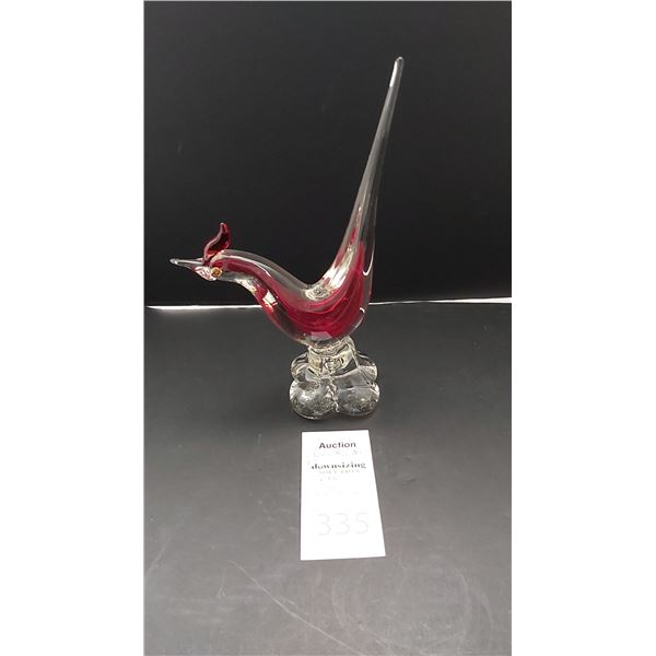 Glass Rooster Cat A