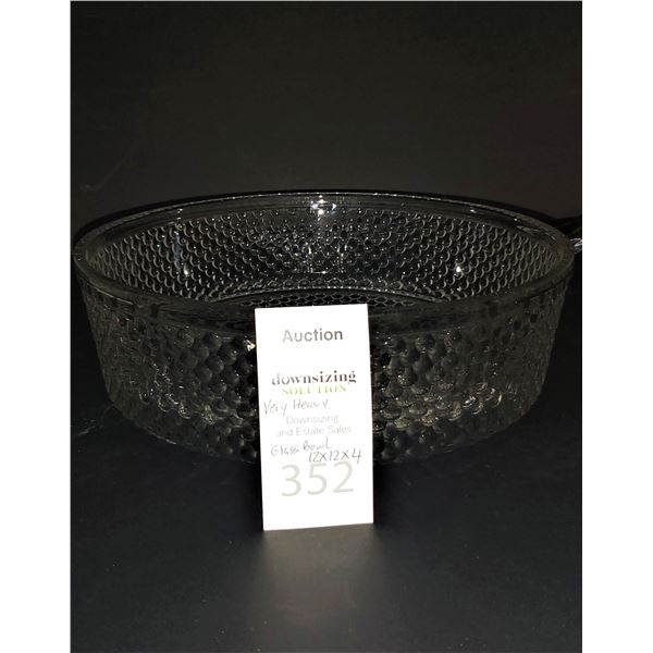 Large Cut Glass Serving Bowl and more Cat A