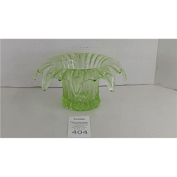 Uranium Retro Green Glass Bowl Cat B