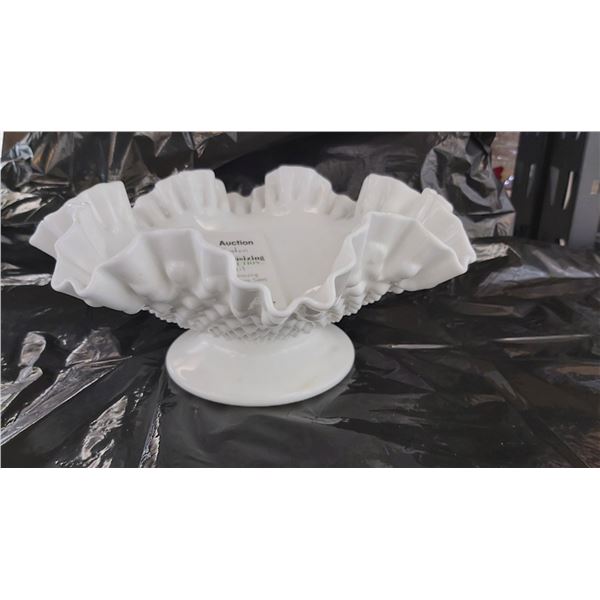 Fenton Hobnail Milk Glass Cat B