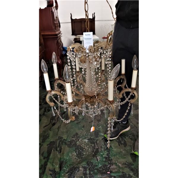 Crystal & Glass Chandelier Cat B