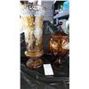 Image 1 : Amber Glass Vase and Candy Bowl Cat B
