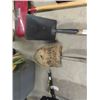 Image 2 : (SS) Yard TOols, 3 Shovels, Brooms, Fencing Post Plus