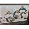 Image 8 : MB Moose Framed Picture of 5 Years 96-01 - 26" x 26" , Belived Framed Hockey Cards or Photos, & 1996