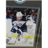 Image 2 : Evander Kane Framed Picture 17" x 22" wearing Bobby Hull's #9 W Autograph