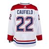 Image 1 : Cole Caufield Montreal Canadiens Signed White Adidas Jersey