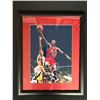 Image 1 : MICHEAL JORDAN SIGNED AND FRAMED 8 X 10 ( RA COA)