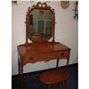 Image 1 : Vanity with Mirror ; Stool included   #2249729