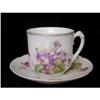Image 1 : Limoges Violets Cup and Saucer  #2264339