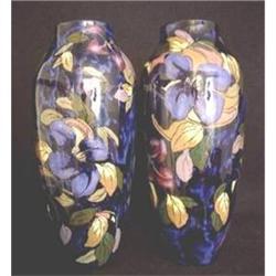 Royal Stanley Ware Jacobean Vases (Pair) 1920s #2276145