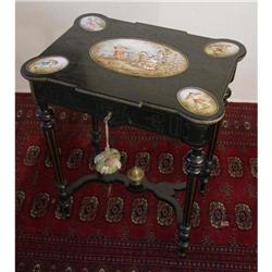 Victorian Ebonized Sewing Table #2276206