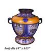 Image 1 : Vintage Chinese Cloisonné Elephant Ears Vase  #2276503