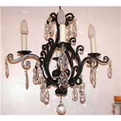 Antique Wrought iron chandelier #2276535