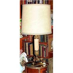 PAIR French table lamps marble bronze cast #2276545